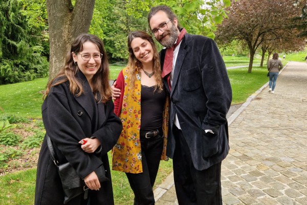 Deux poétesses belges dans le Jardin Jean-Felix Hap