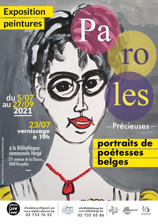 Exposition -  Paroles Précieuses - Portraits de poétesses belges