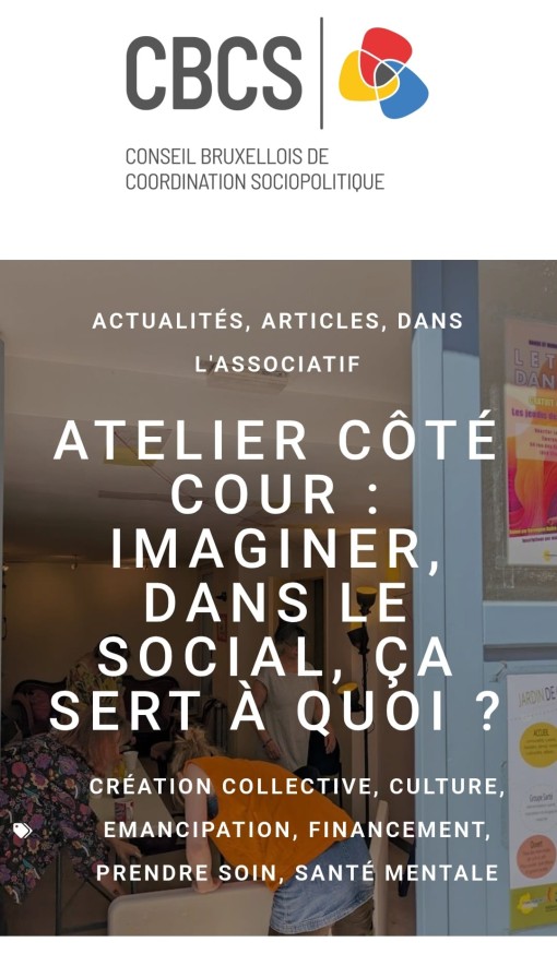 Un article sur notre travail !